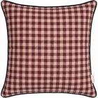Decotique Outline Check Tyyny 50x50 Cm Burgundinpunainen - Koristetyynyt & Suojukset Puuvilla Burgundy - 7340149807133
