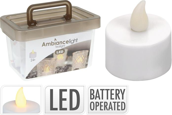 LED-kynttilät, 24 kpl