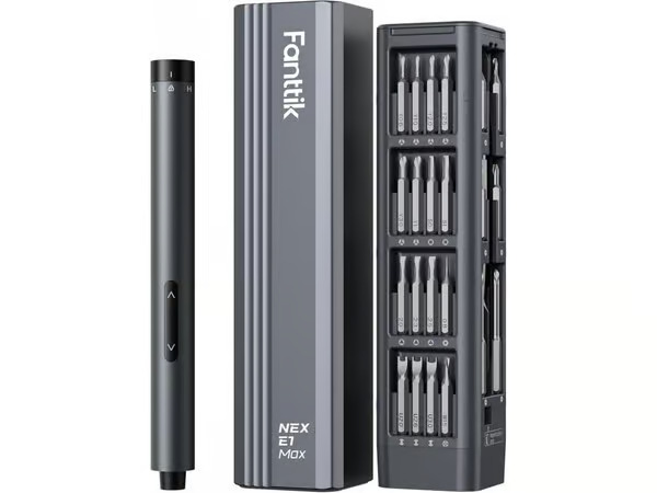 ""Fanttik E1 Max 3,7 V sähköinen ruuvimeisselisarja (harmaa)