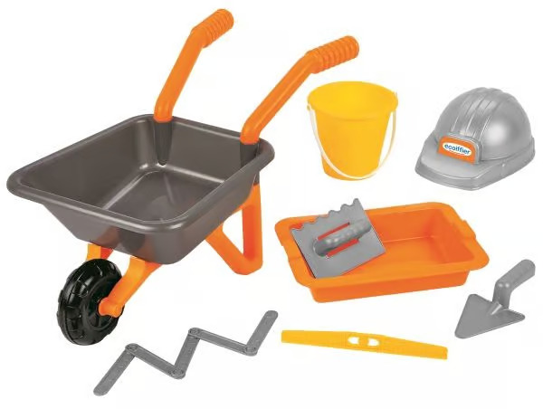 Ecoiffier - Wheelbarrow with Masonry Set