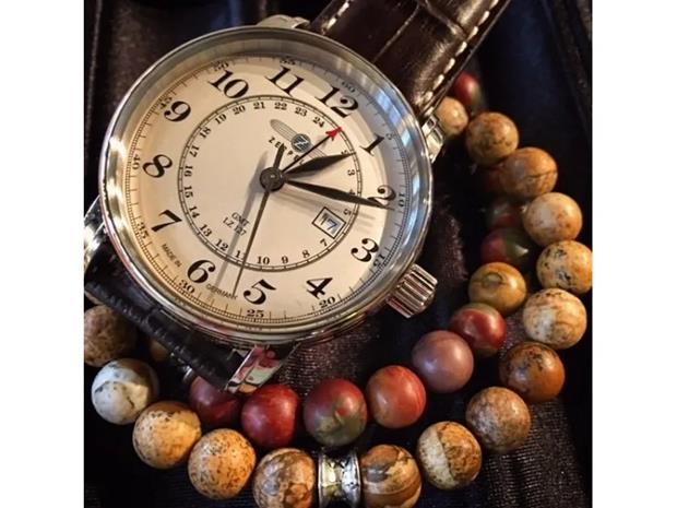 Zeppelin 7642-5 rannekello Hanstik Quartz Silver