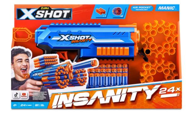 X-Shot - Insanity Series 1 Manic - 24Darts - (36603)