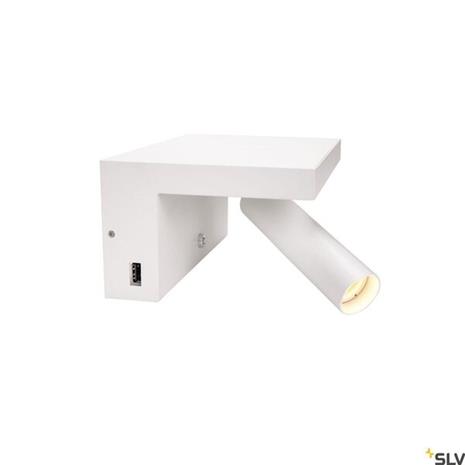 SLV - Karpo Seinävalaisin USB White