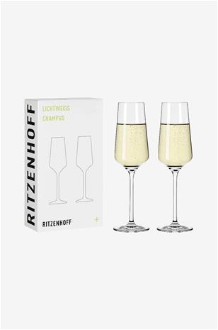 Ritzenhoff Lichtweiss samppanjalasit, 2 kpl
