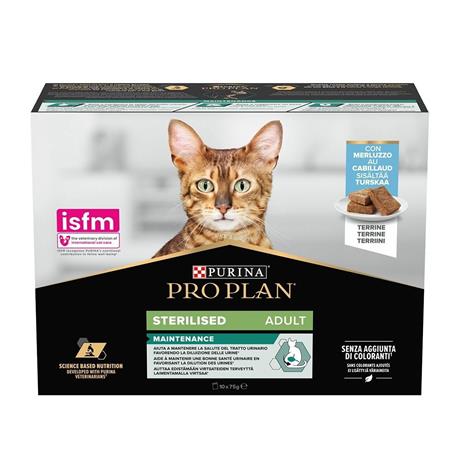 PRO PLAN Cat Sterilised Cod - 10x75 g