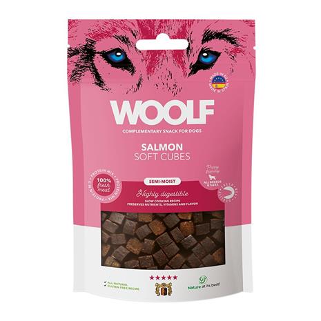 WOOLF Soft Cubes - Salmon 100g – kuva 3/4