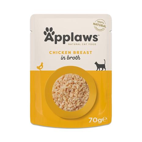 48x70g Cat Natural Pouch kananrinta Applaws