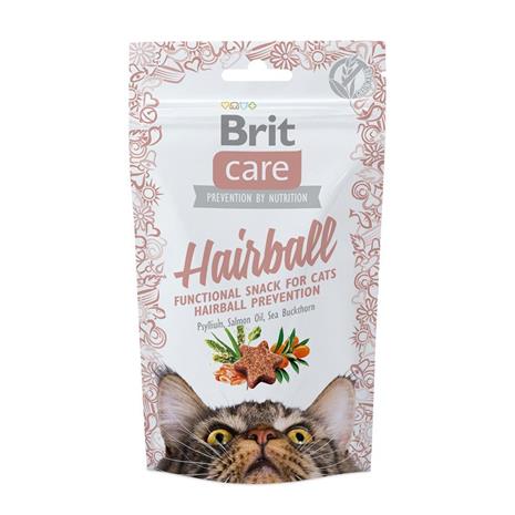 Brit Care Cat Snack Hairball, Kissan kuivaruoka, Adult, Ankka ja kana, 50 g