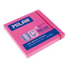 Liimalaput - MILAN - 100 setelilappu - Neonpinkki - 76 x 76 mm - Uudelleenasennettavissa