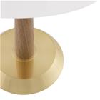 Globen Lighting Ligna -pöytälamppu, korkeus 39 cm, valkoinen/messinki