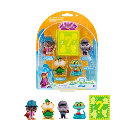 Figurset 5-pack 4 cm Zootropolis – kuva 1/1