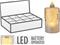 H&S 8cm led kynttilä – kuva 1