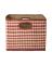 Rice - Raffia Square Basket with Handle Opening - Brown Checks - Large – kuva 1