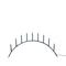 SMD Design Spica Bow 9 -adventtikynttelikkö Harmaa – kuva 1