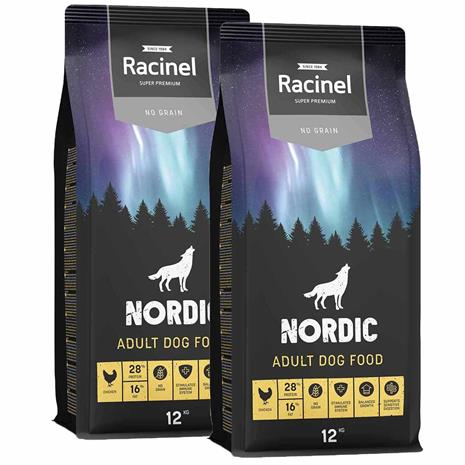 Racinel Nordic Adult Chicken 2 x 12kg – kuva 1/2