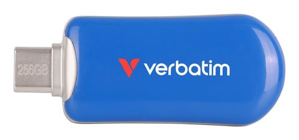 Verbatim Plectra USB-C Flash Drive Blue 256GB – kuva 4/5