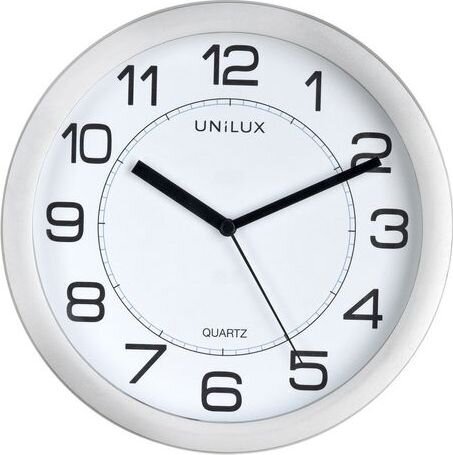 Unilux Attraction Clock metal grey