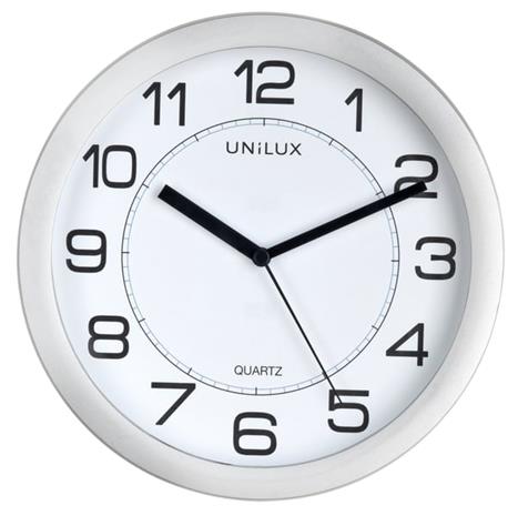 Unilux Attraction Clock metal grey