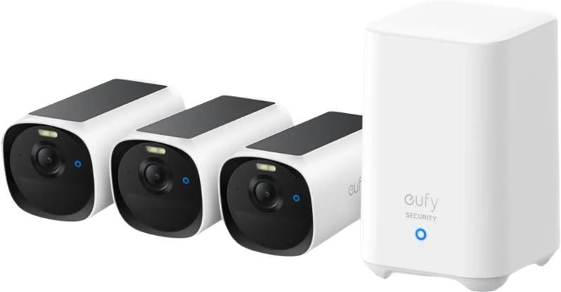 Anker EufyCam 3x E40 + HomeBase 2 16GB | Human detection