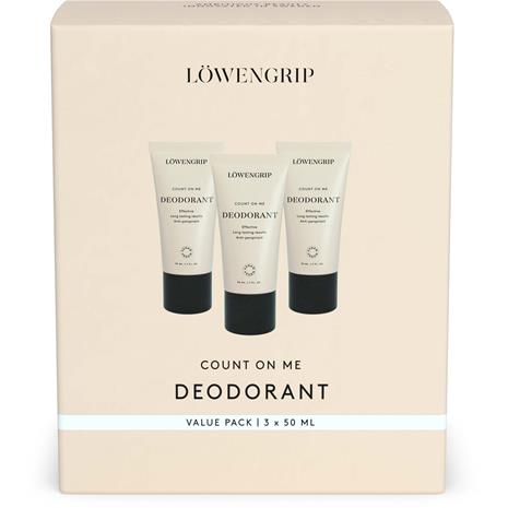 Löwengrip Body Care Count on me - Deodorant 3x50 ml 3 kpl