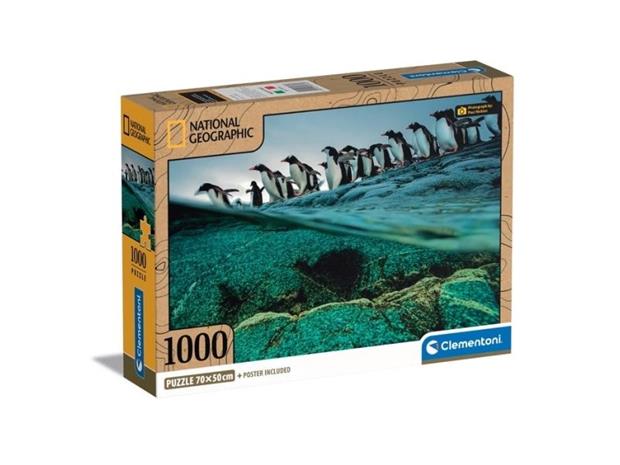 CLEMENTONI puzzle Gentoo Penguins, 1000pcs., 39730