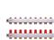 Danfoss floor heating manifold 9+9 SSM – kuva 3