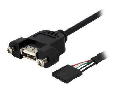 StarTech.com Panel Mount USB-kaapeli USB A to Motherboard Header Cable