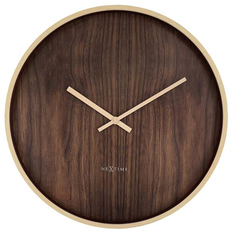 NeXtime - Oslo Large Seinäkello 50 cm Ruskea