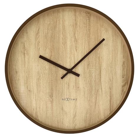 NeXtime - Oslo Large Seinäkello 50 cm Ruskea/Tumma