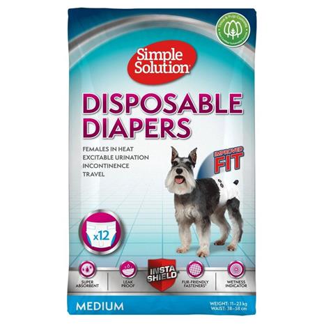 Simple Solution Disposable Diapers Females Medium