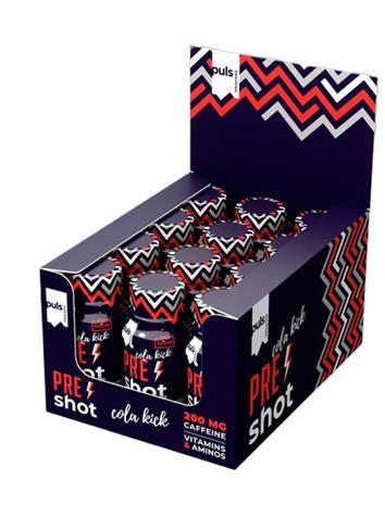 Puls Pre-Workout Shot, energiashotti 12 x 60 ml