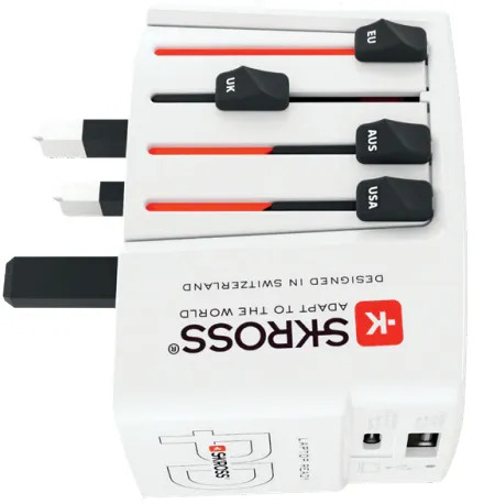Skross World Travel -sovitin 65W USB + USB-C:llä