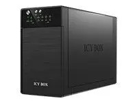 ICY BOX IB-RD3620SU3 disk array 0 TB Desktop Black