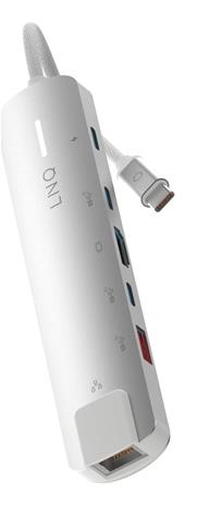 LINQ 6-in-1 Pro 140W USB-C Multiport Hub Space Grey/White