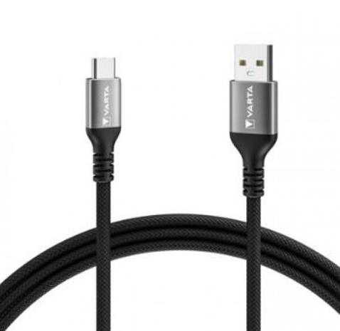 Varta USB-A to USB-C Cable 2m Black