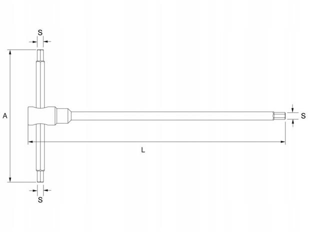 BAHCO BE1TH-4 T-type Hex Key