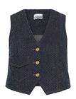 GANNI Fluffy Denim Vest - RINSE - 36