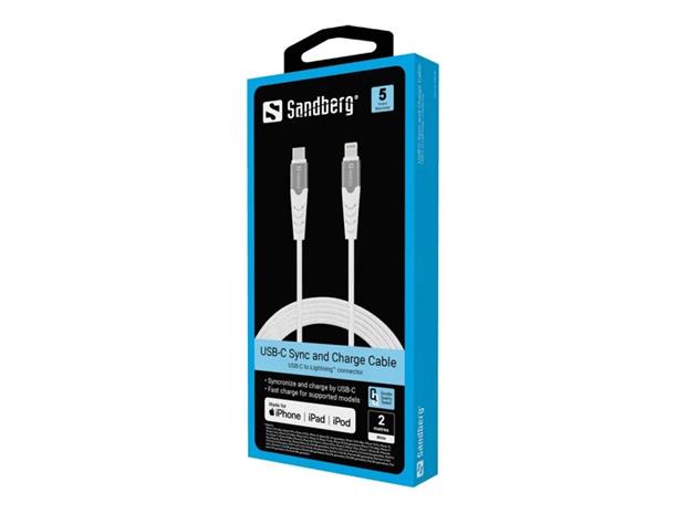Sandberg Lightning cable - Lightning / USB - MFI Certified - 2 m
