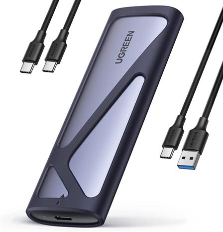 UGREEN - storage enclosure - 10 Gbps - M.2 Card (PCIe NVMe & SATA) - USB 3.2 (Gen 2)