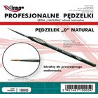 Mirage Hobby harja Natural nro 0, luonnonharjakset