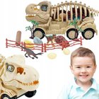 Dinosauruksen kuljetusväline: Lelurekka-auto figuureilla