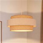 Space-riippuvalo, beige/kerma, 1-lamppuinen, tekstiili, E27