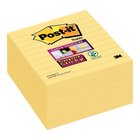 Anteckningsblock Post-it Super Sticky Large linjerade gul 6-pack