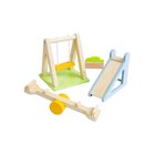 Bigjigs Wooden Dollhouse Furniture Garden Set - 4-piece