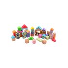 Johntoy Woezel & Pip - Wooden Blocks in a Barrel 50 pcs.