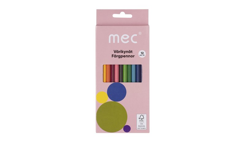 M.E.C 12kpl värikynä – kuva 1/1