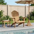 vidaXL Pihan Adirondack-tuoli Luonnollinen Tiikkipuu