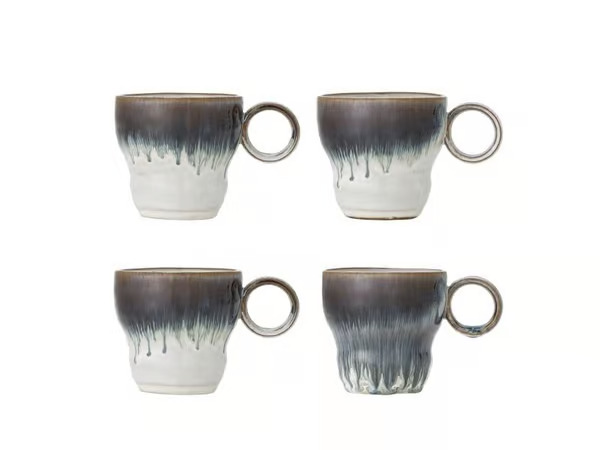 Bloomingville Nigel muki 4-pack Sininen