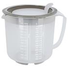 Mittakannu muovi, kannella ja siivilällä, 1,4 l