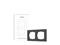 Aqara Switch Frame H2 EU Grey (2-gang) – kuva 1